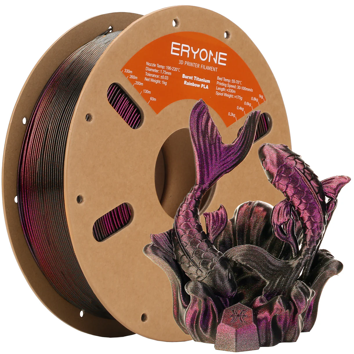 Eryone PLA Burnt titanium Flash Black, Rose B0251003