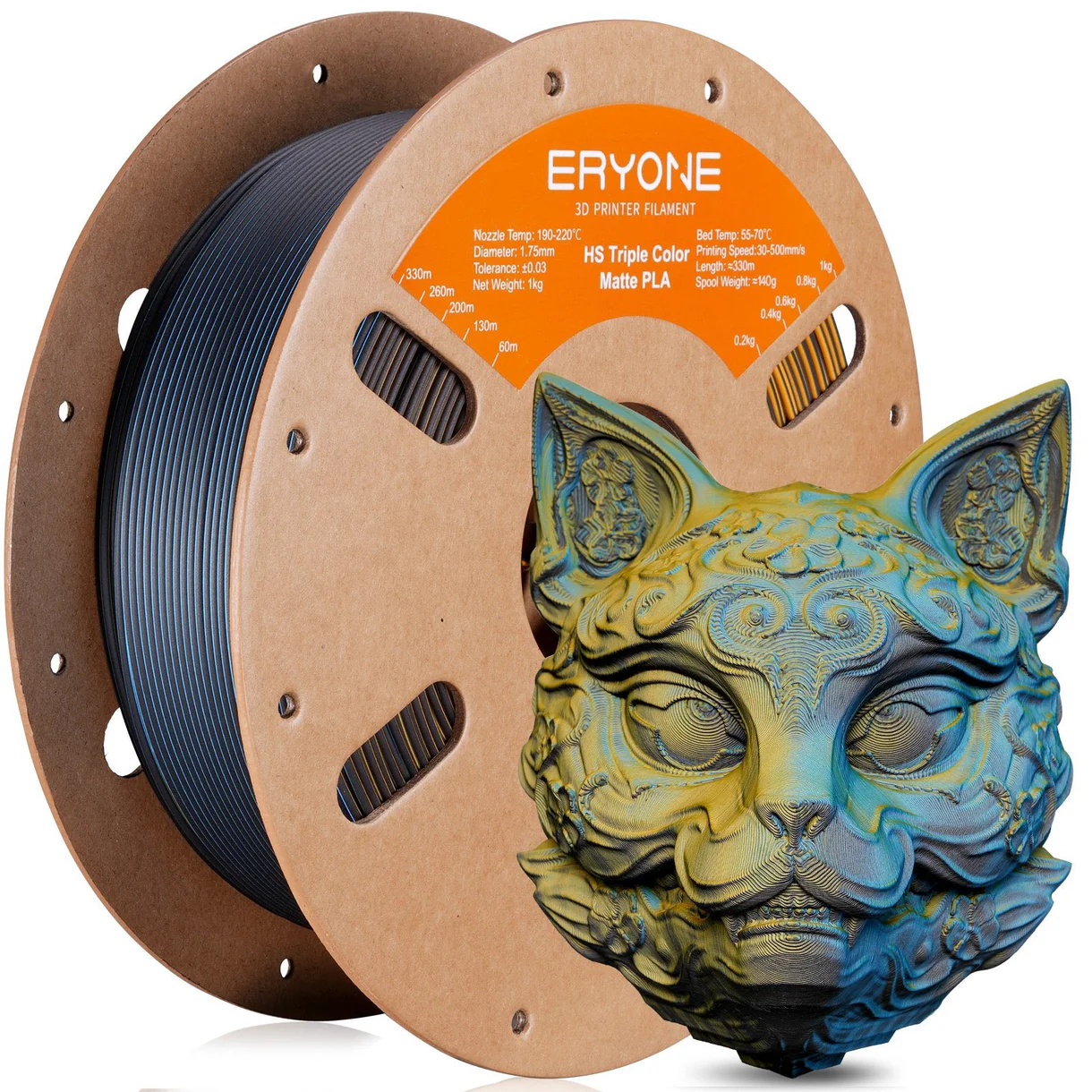 Eryone PLA HS Matte Black, Yellow, Blue G0114003